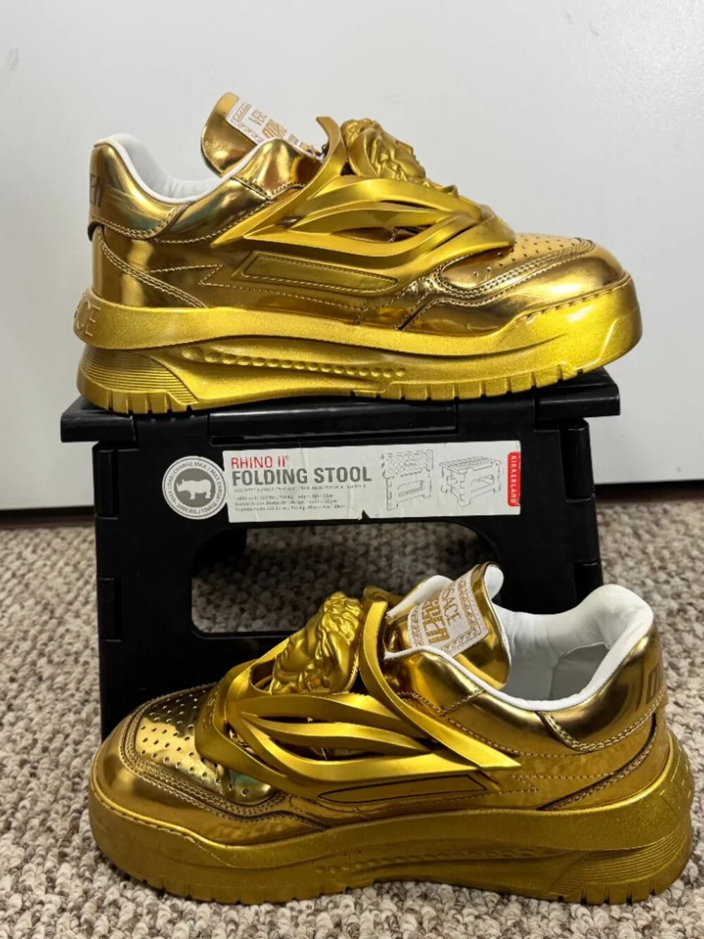 Versace Odissea Gold Medusa Sneakers